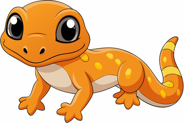 gecko vector on white background