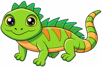 Obraz premium iguana vector on white background