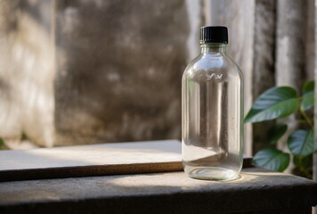 glass-bottle-still-life-outdoor-minimalist-photography-eco-friendly-product