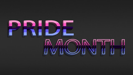 Happy Pride Month Omnisexual Pride Flag Horizontal Background