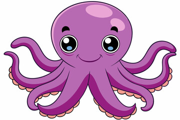 octopus vector on white background