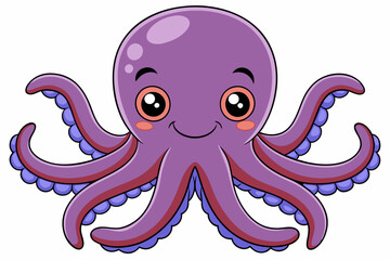 octopus vector on white background