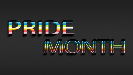 Happy Pride Month Queer Pride Flag Horizontal Background
