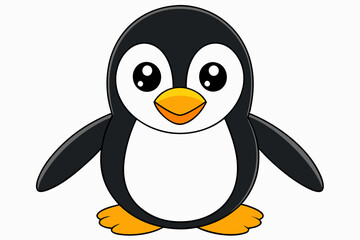 penguin vector on white background