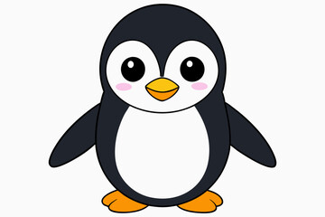 penguin vector on white background