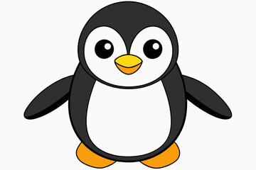 penguin vector on white background