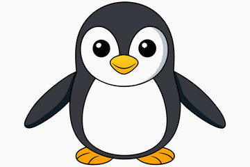 penguin vector on white background