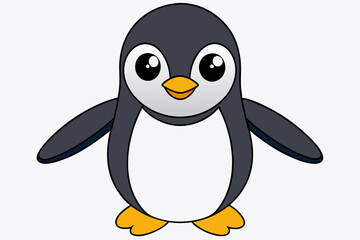 penguin vector on white background