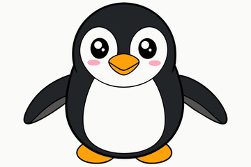 penguin vector on white background