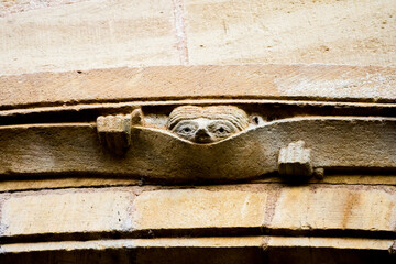 Tympanum of the Last Judgment (12th century). The little curious.