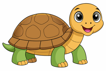 tortoise vector on white background