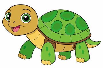 tortoise vector on white background