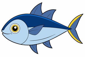 Obraz premium tuna vector on white background