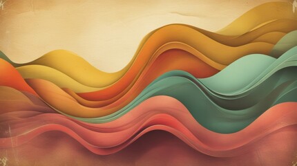 Obraz premium Abstract colorful background with flowing wave lines, a vibrant vector art illustration for creative design and modern wallpaper