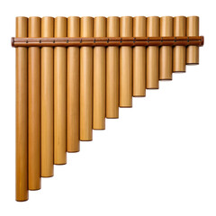 Traditional Andean pan flute made of bamboo, showcasing its unique design and craftsmanship. This musical instrument evokes