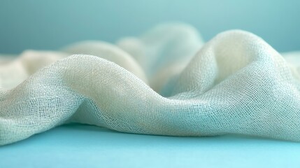 Fototapeta premium Soft, flowing fabric draped elegantly.