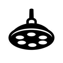 Overhead Surgical Light Icon for Medical Procedures with Multiple Lightsources