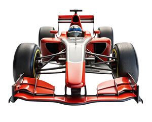 Naklejka premium racing car with racing flags isolated on white background. Transparent PNG Available with high definition quality Available.