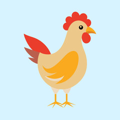 vector illustration of a chicken