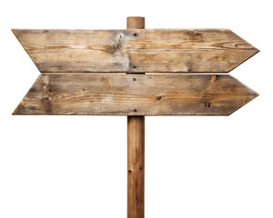 blank wooden sign isolated on white background. Transparent PNG Available with high definition quality Available.