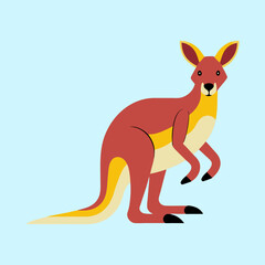 vector illustration of a kangaroo