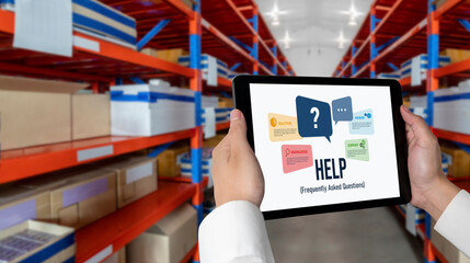 Help screen on the website provide answer to FAQ frequently asked question snugly with knowledge...