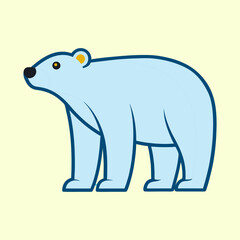 vector illustration of a polar-bear