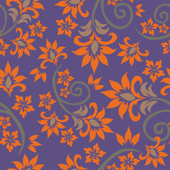 Floral pattern design, vector illustration background