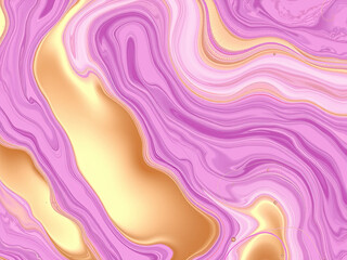 Abstract pink gold marble swirl texture background