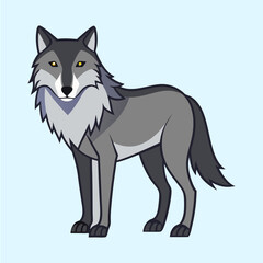 wolf vector illustration