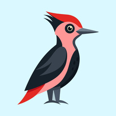 vector illustration of a woodpecker