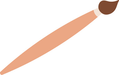 Paint Brush Illustration – Flat Vector Art Tool

