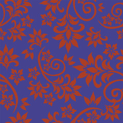 Floral pattern design, vector illustration background