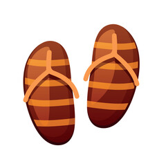 Flip flops. Vector illustration isolated on white background.