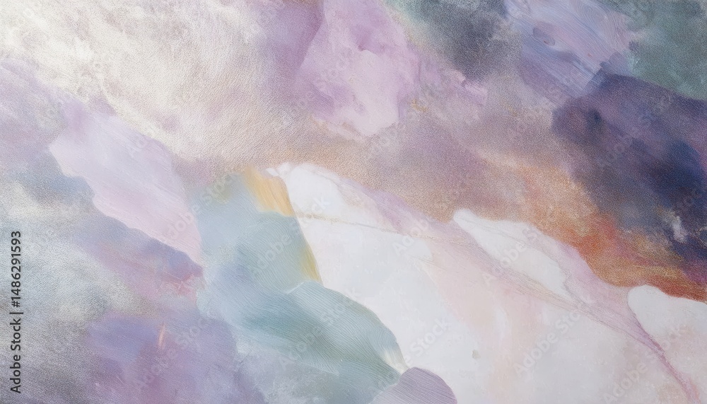 Poster soft pastel abstract texture with iridescent brush strokes and watercolor marble effect for elegant 