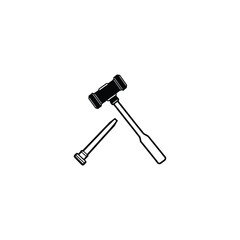 Simple Hammer And Chisel  Design