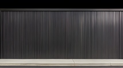 Dark Metal Corrugated Wall Texture Background