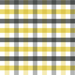 Seamless yellow and gray gingham plaid pattern. Modern checkered fabric texture in warm tones, ideal for textiles, digital backgrounds, packaging, wrapping paper, or kids' designs.