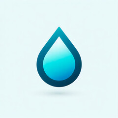 Minimal Water Drop Logo
