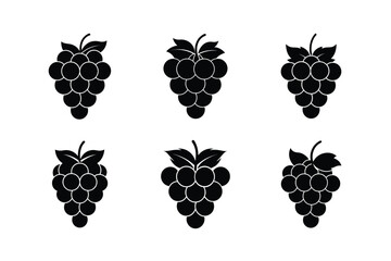 Beautiful 3D Grapes Icon Vector File