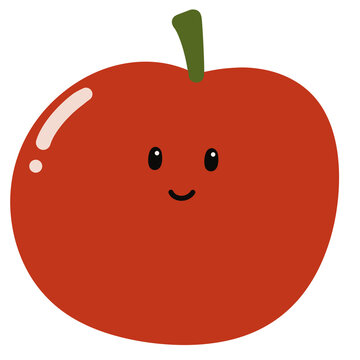 red apple cartoon