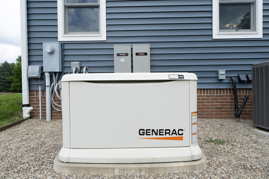 Generac generator has been professionally serviced and illustrates a unit that is ready to supply your home with power during a grid outage