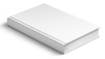 Blank white book, ready for design