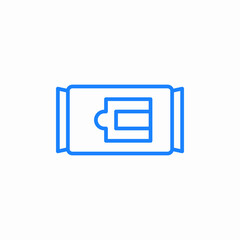 Fototapeta premium wet wipes packaging icon sign vector