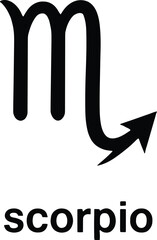 Scorpio Zodiac Sign and Name
Astrological Symbol for Scorpio
The Scorpio Glyph
Scorpio Horoscope Sign
Zodiac Sign: Scorpio