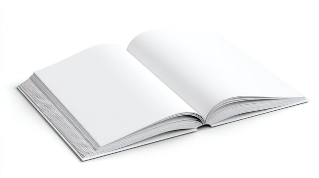 Open book, blank pages, ready for content (1)