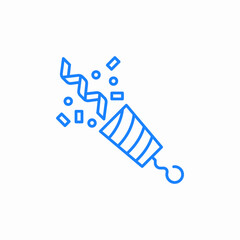 confetti party icon sign vector