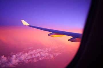 view from the plane window