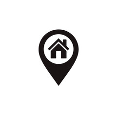 Map Pin with House