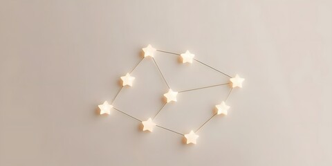 A collection of glowing stars forming a constellation, representing how each effort contributes to success.3